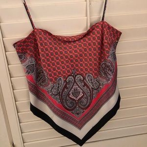 Zara tie back top